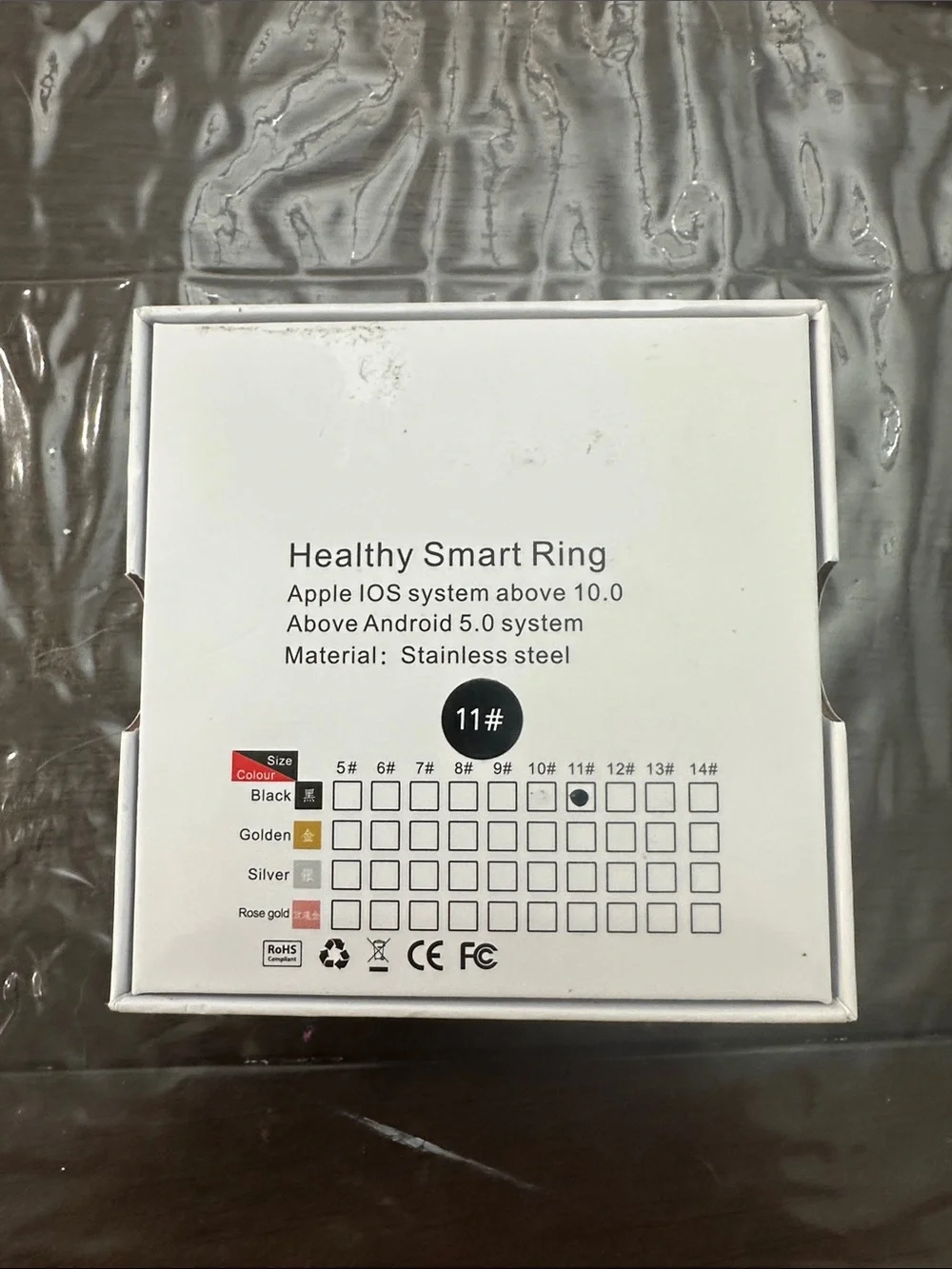 Smart Ring Smart Heart Ring – Black/Gray Wearable